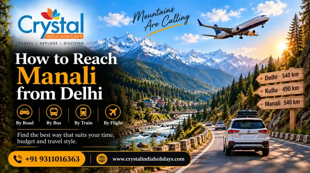 How to reach Manali from Delhi