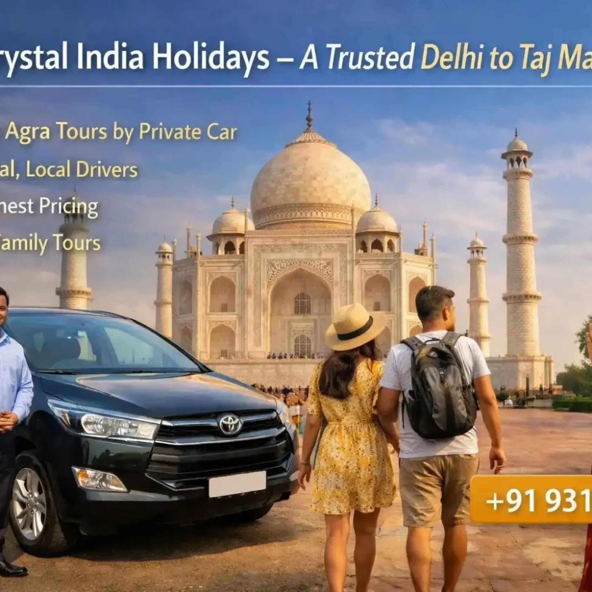 Agra Cantt to Taj Mahal Distance and Cab Charges