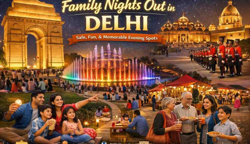 Best Family Places to Visit in Delhi at Night