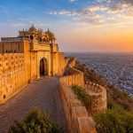 Nahargarh Fort sunset view over Jaipur city