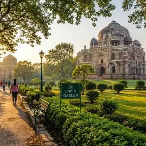 Morning walk at Lodhi Garden Delhi