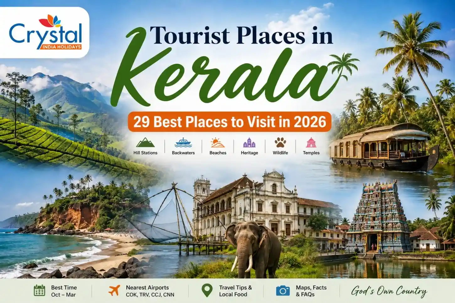 places to visit in kerala​