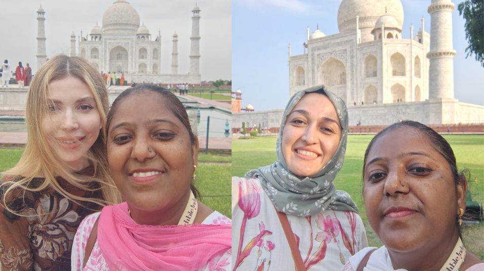 sunrise-taj-mahal-guide-tourist-selfie-agra-crystal-india-holidays